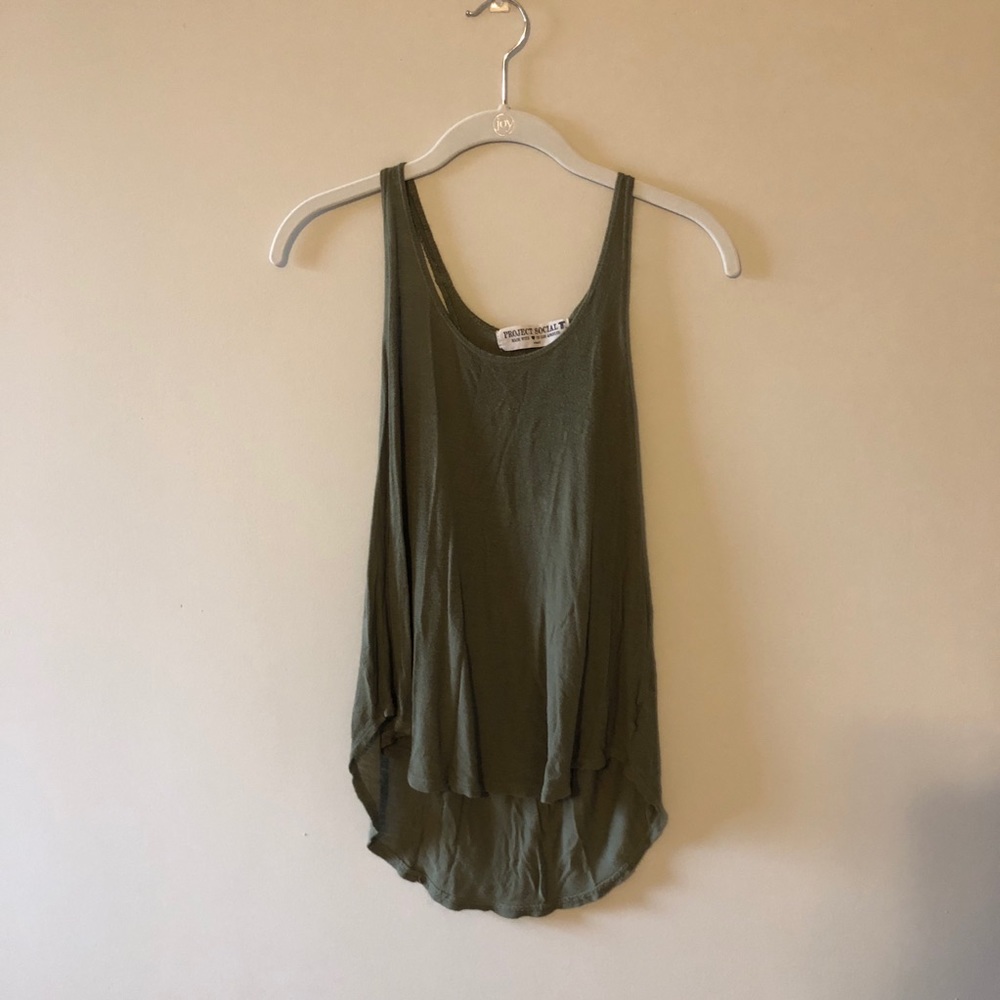 URBAN OUTFITTERS army green tank